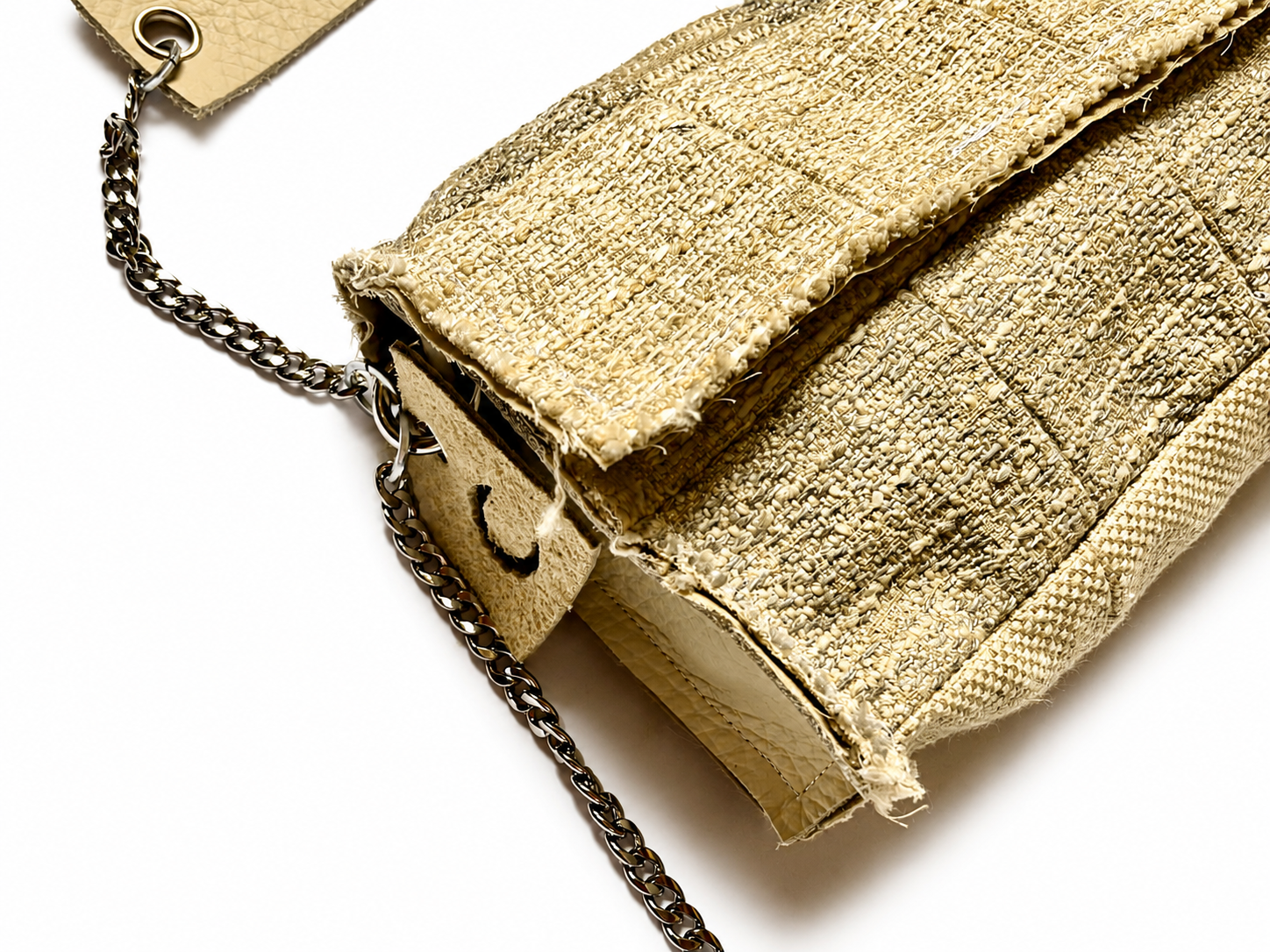 Borsa Upcycled Patchwork - Avorio