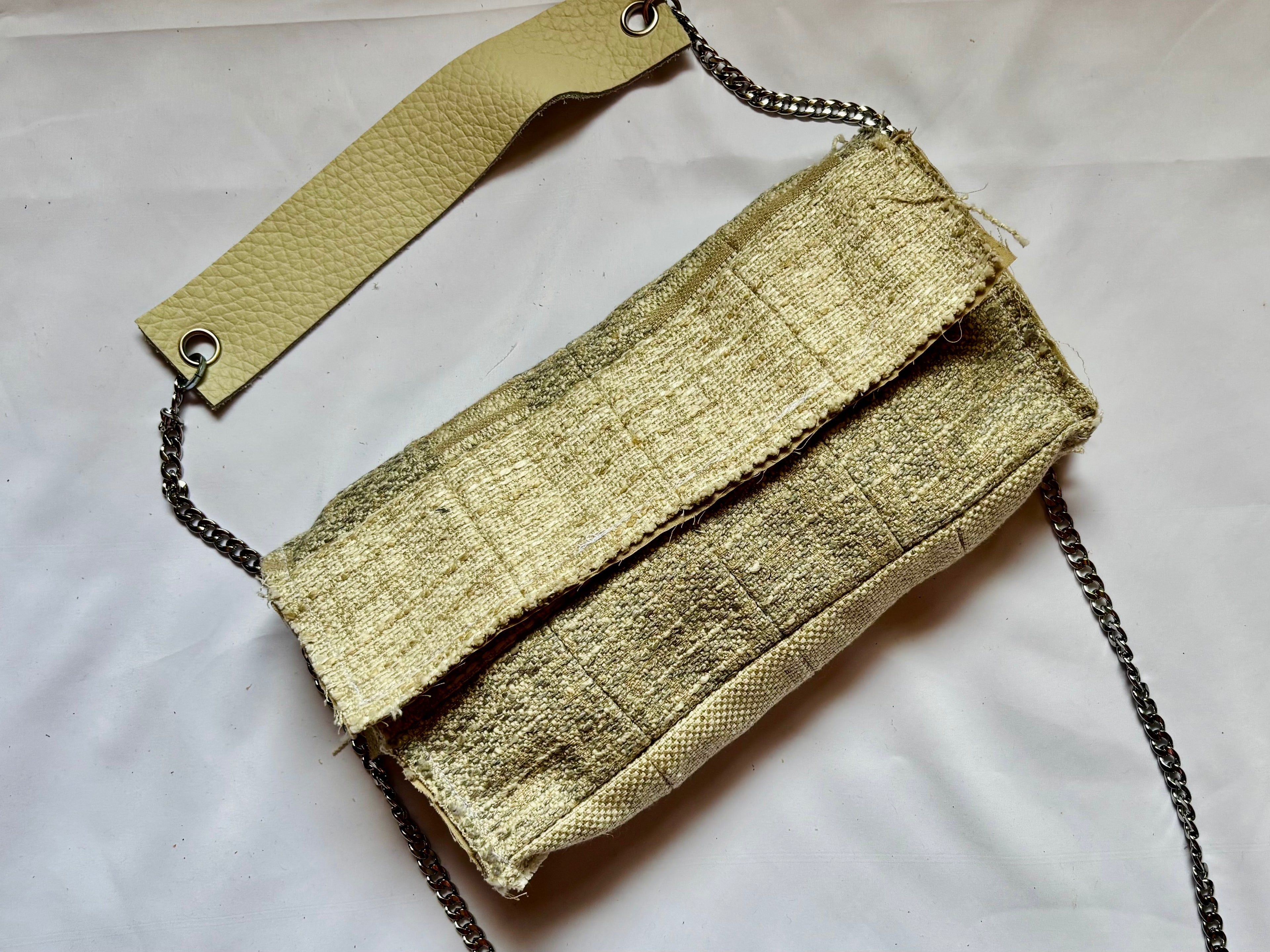 Borsa Upcycled Patchwork - Avorio