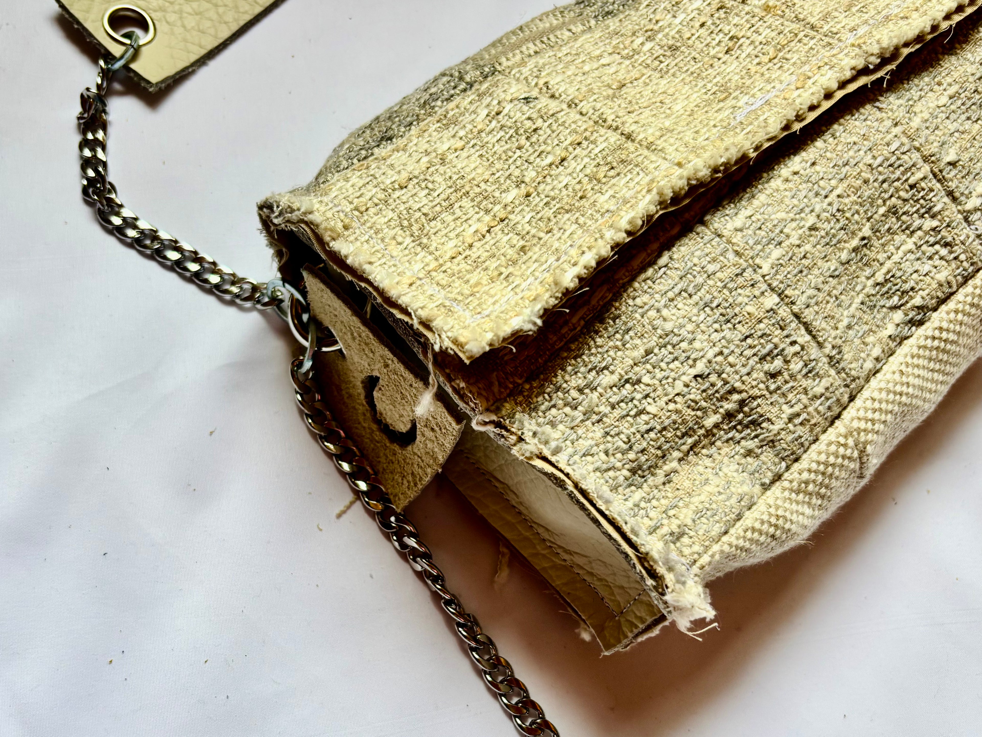 Borsa Upcycled Patchwork - Avorio