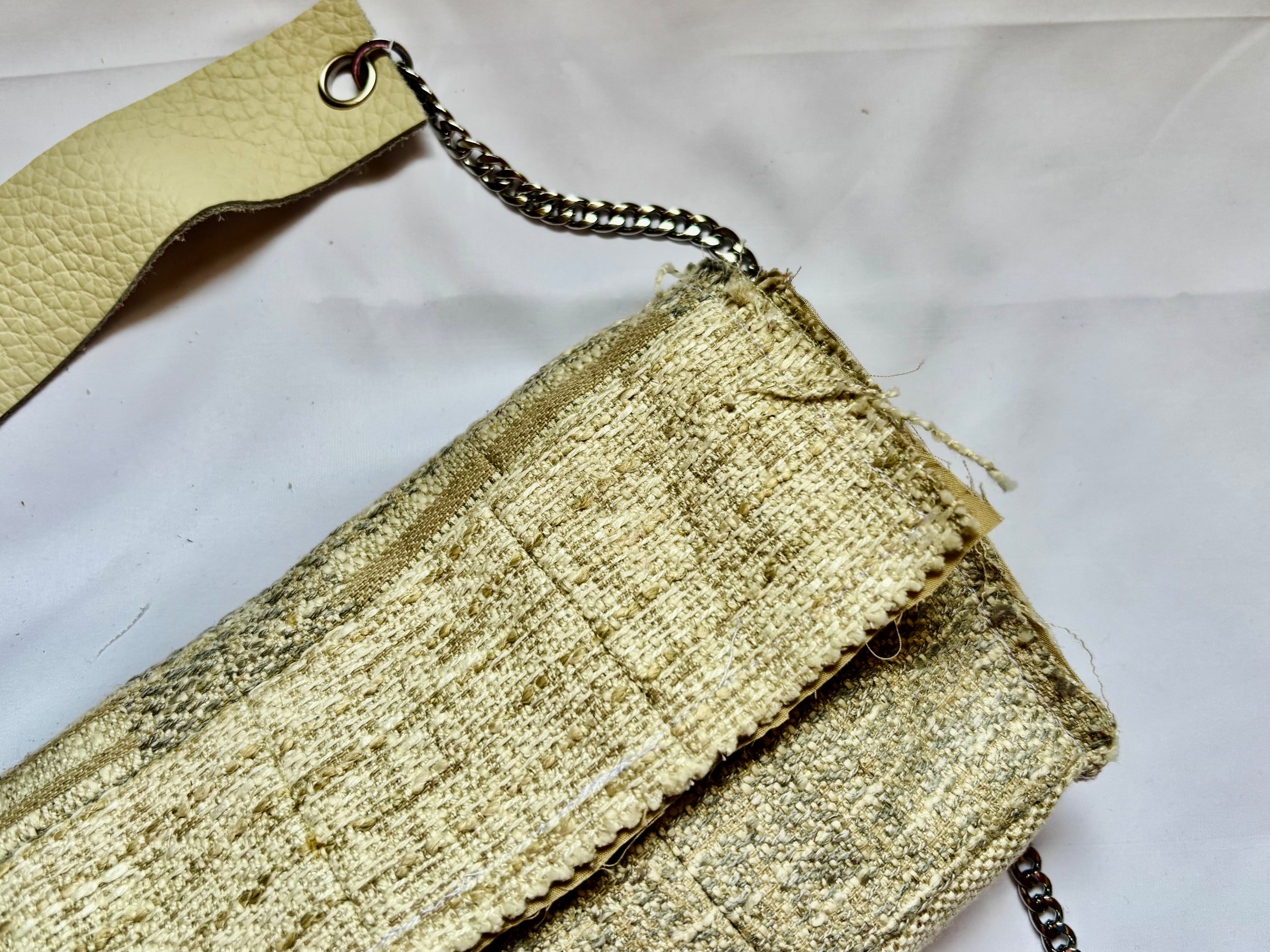Borsa Upcycled Patchwork - Avorio