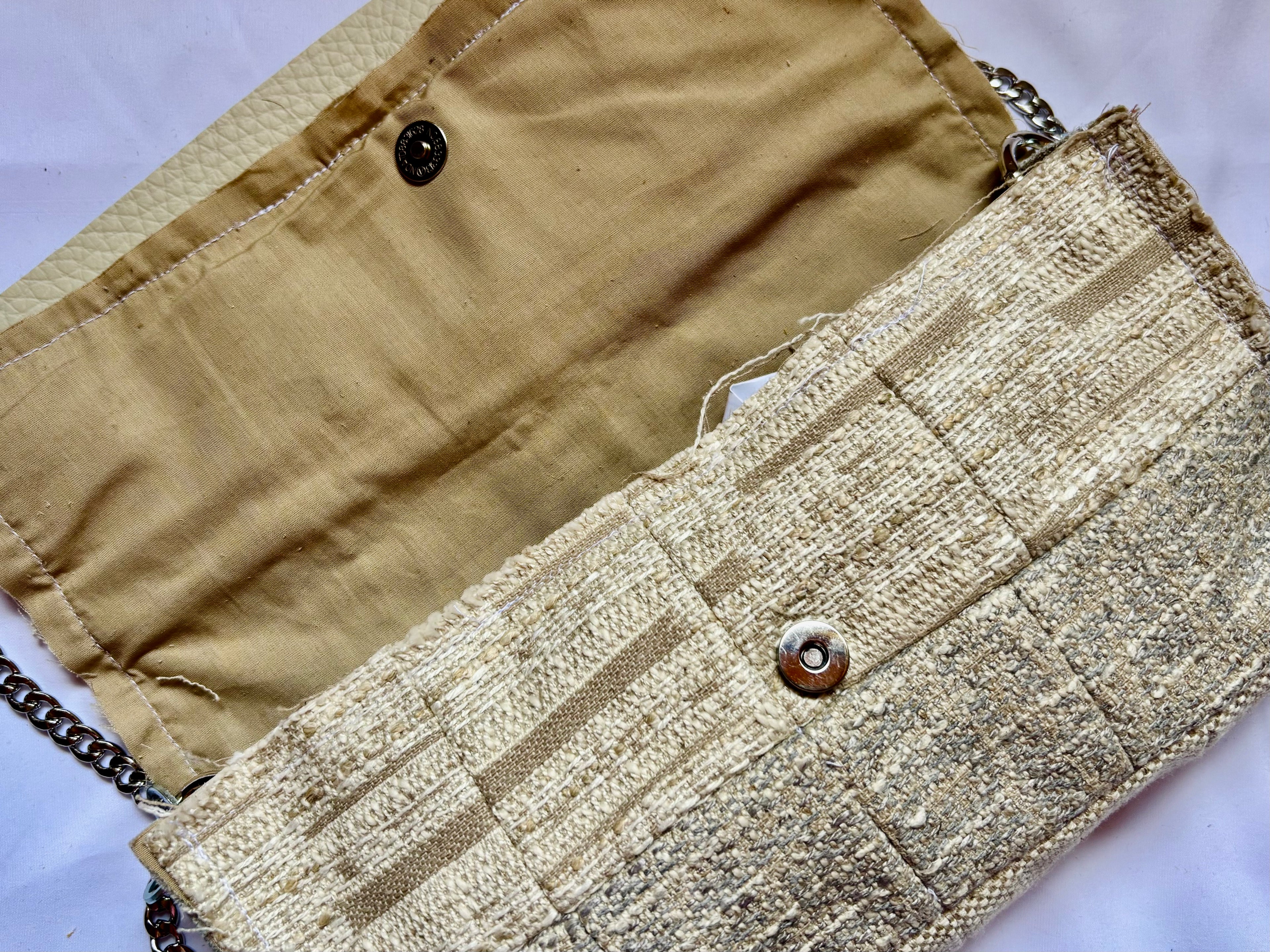 Borsa Upcycled Patchwork - Avorio