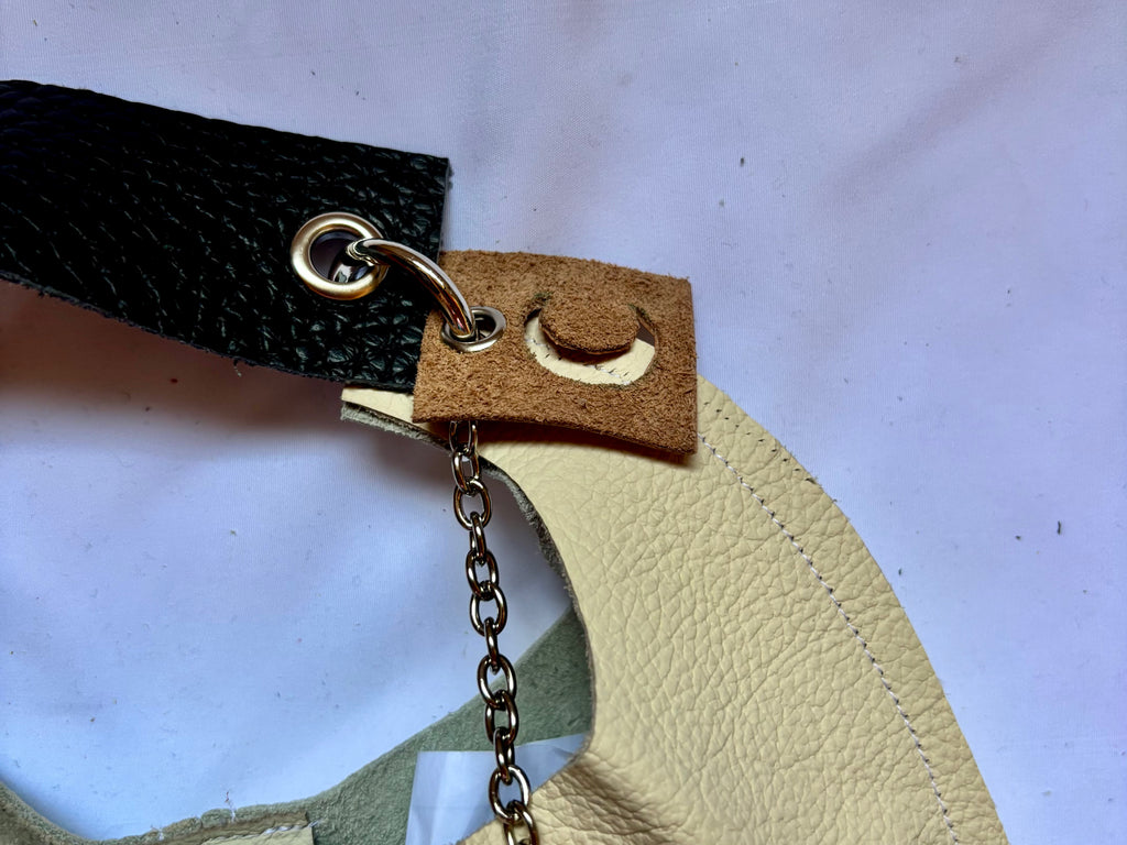 Borsa Upcycled in pelle - Eclissi mini
