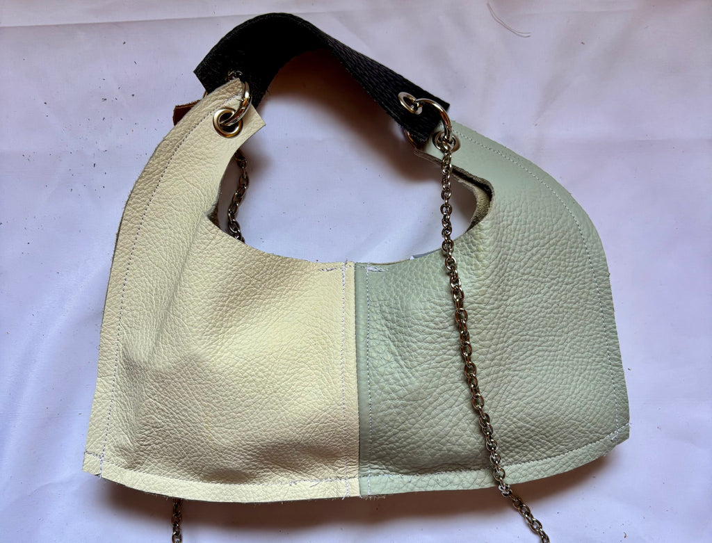 Borsa Upcycled in pelle - Eclissi mini