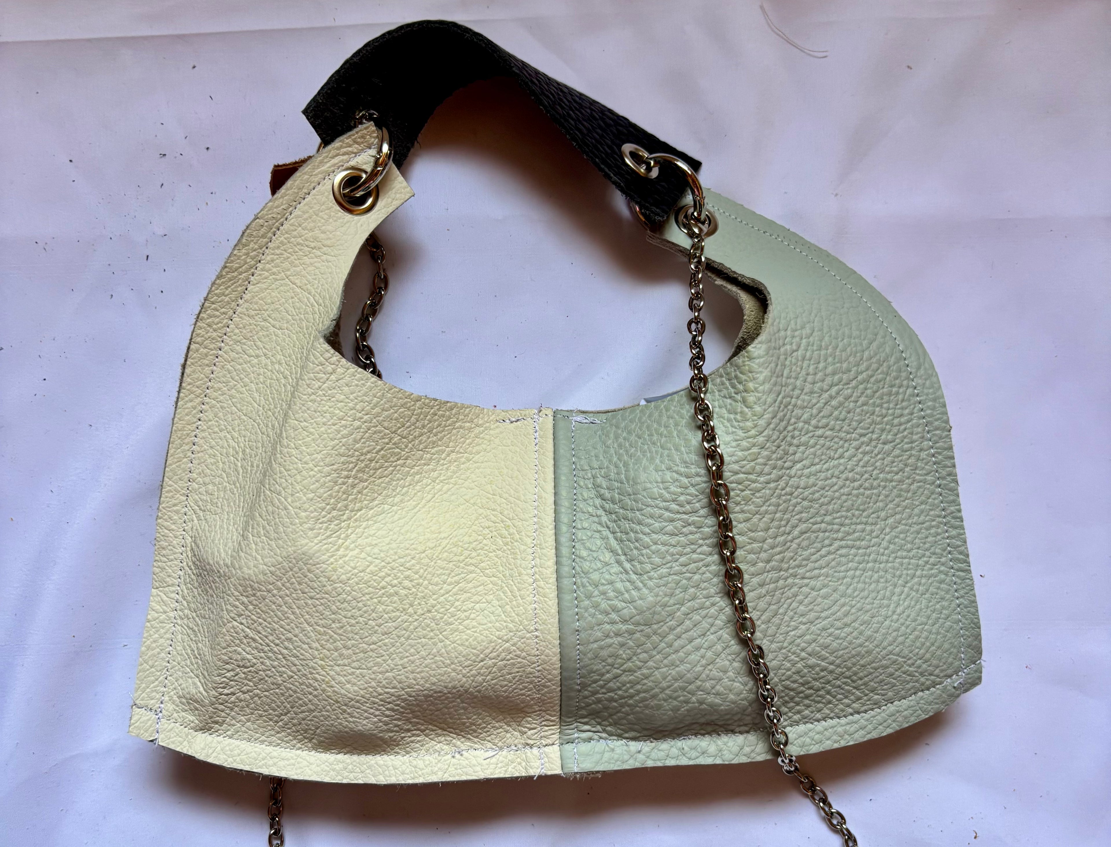 Borsa Upcycled in pelle - Eclissi mini