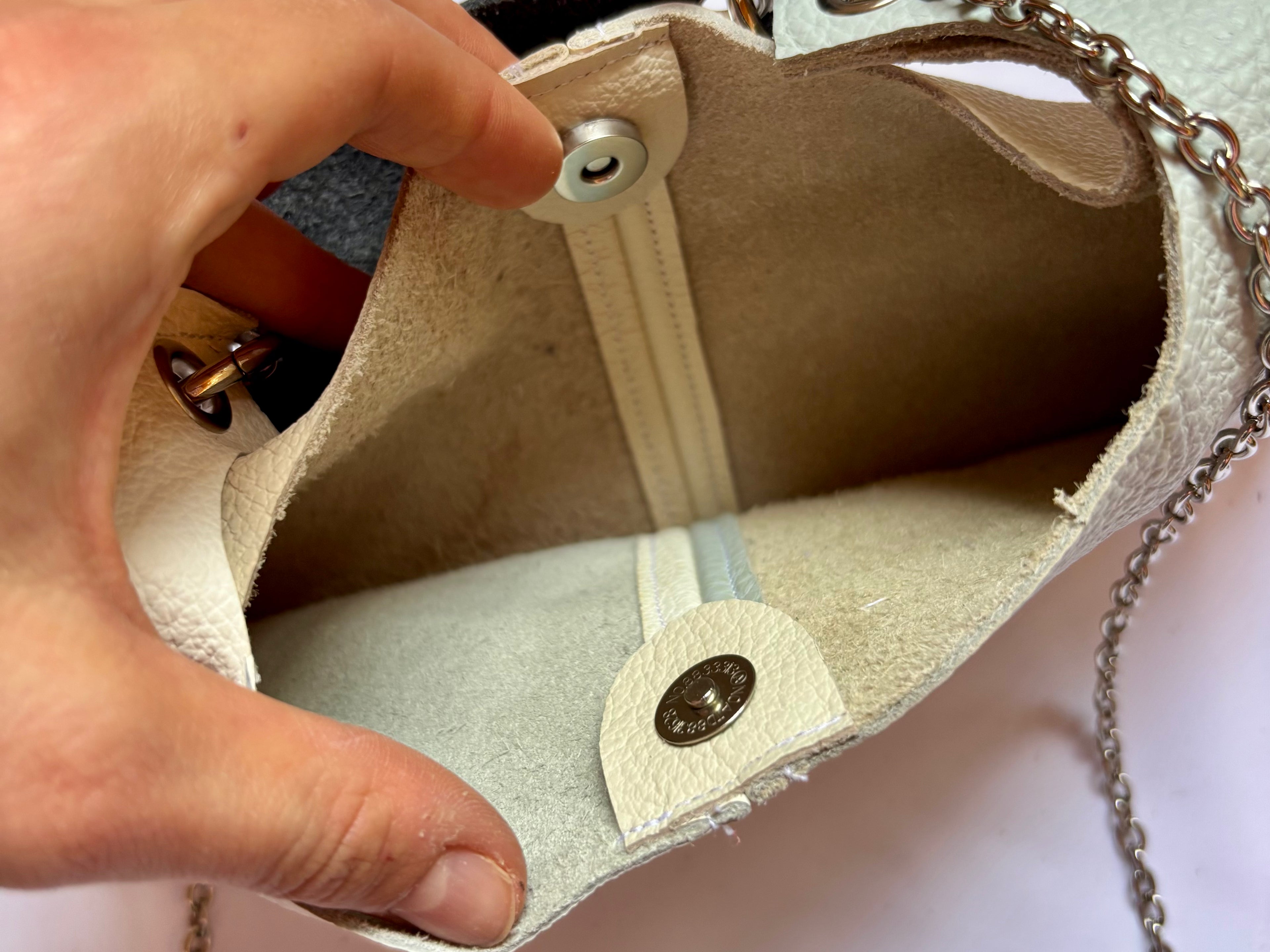 Borsa Upcycled in pelle - Eclissi mini