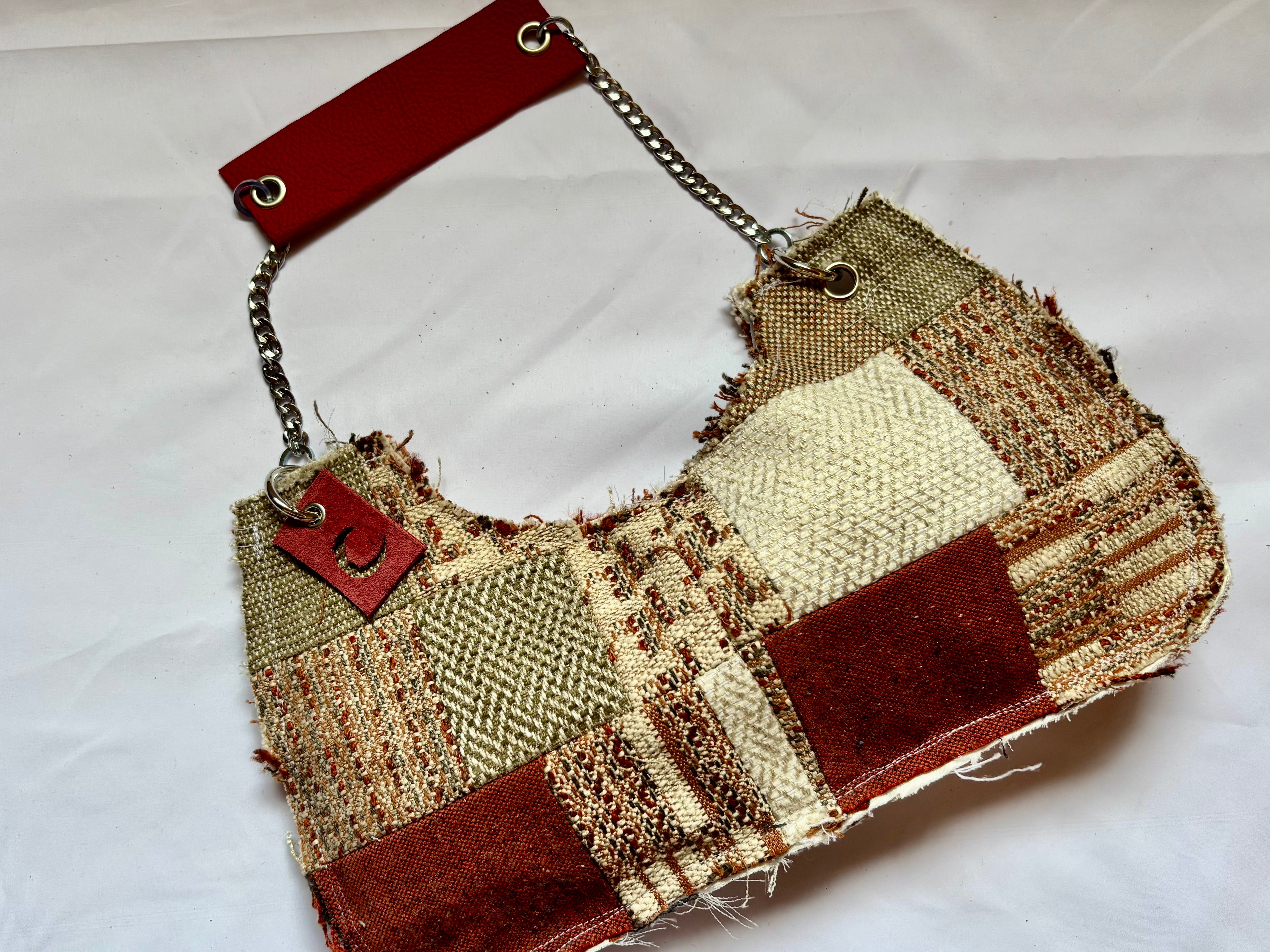 Borsa Upcycled Patchwork - Ambra