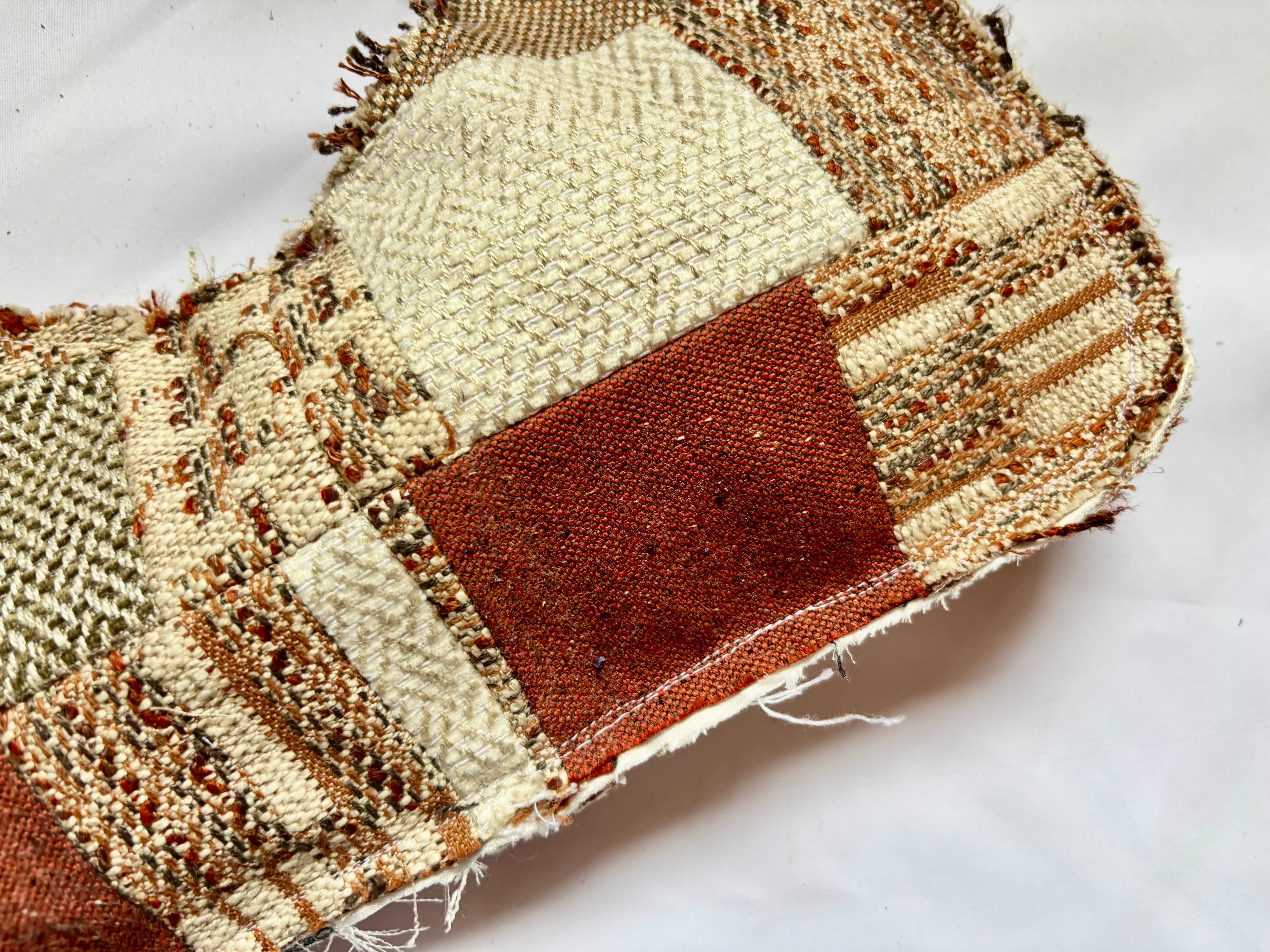 Borsa Upcycled Patchwork - Ambra