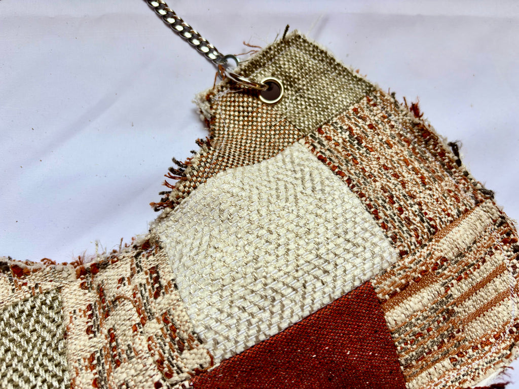 Borsa Upcycled Patchwork - Ambra