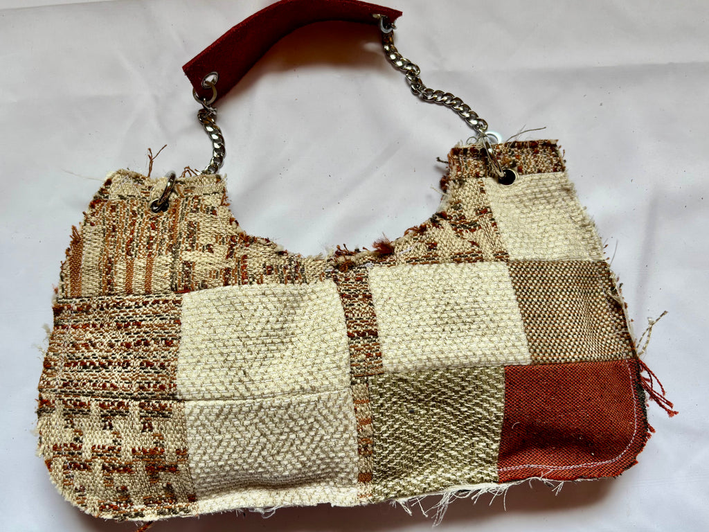 Borsa Upcycled Patchwork - Ambra