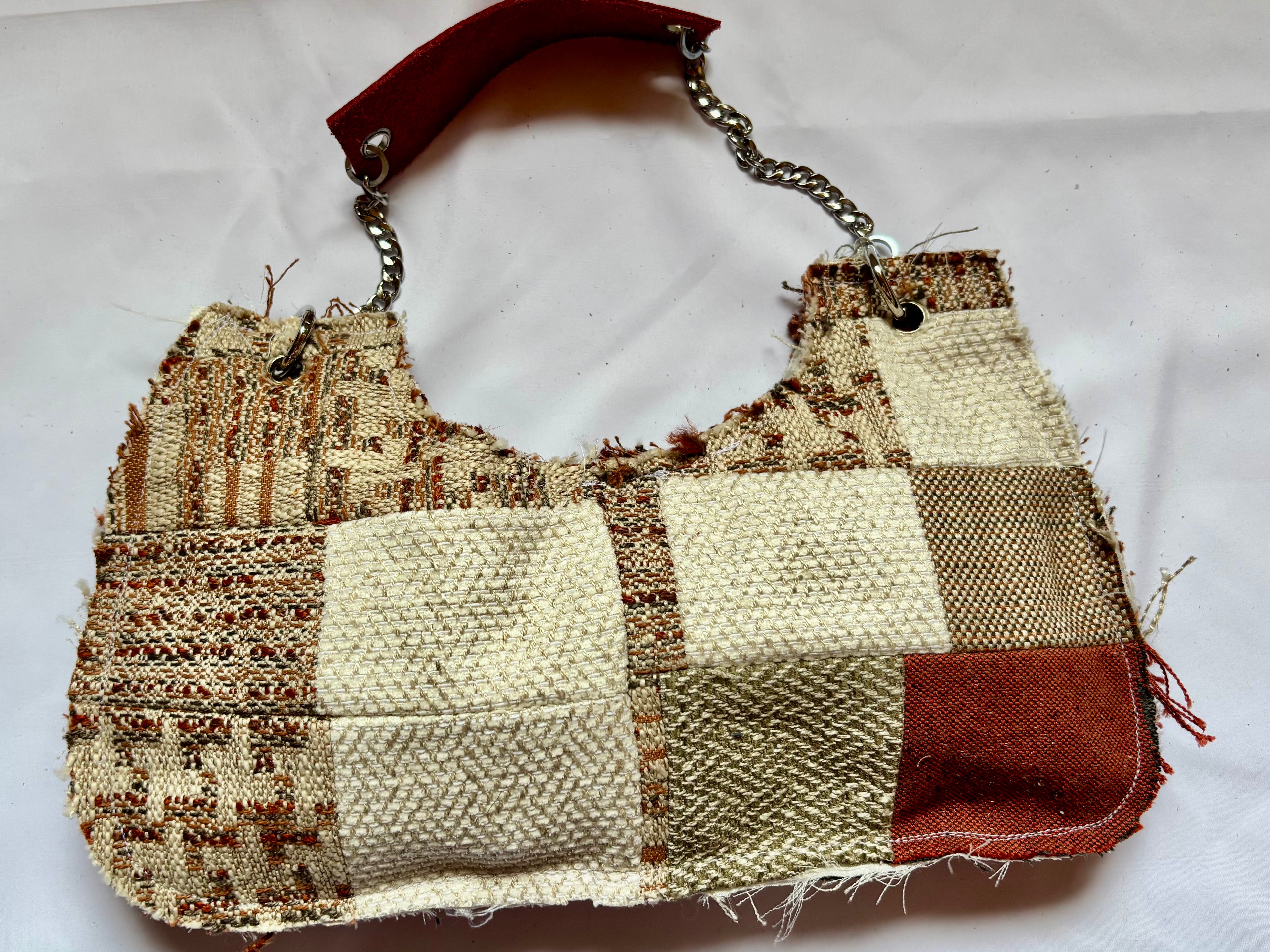 Borsa Upcycled Patchwork - Ambra