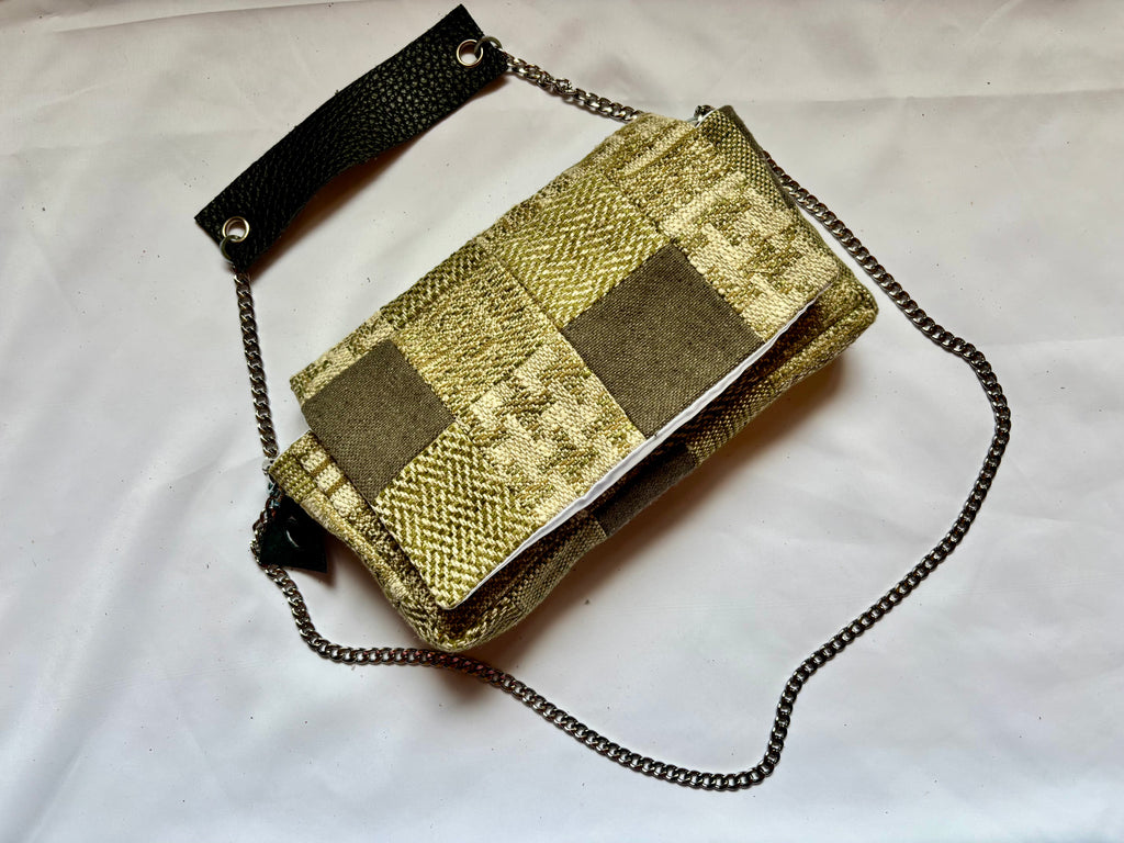 Borsa Upcycled Patchwork - Salvia