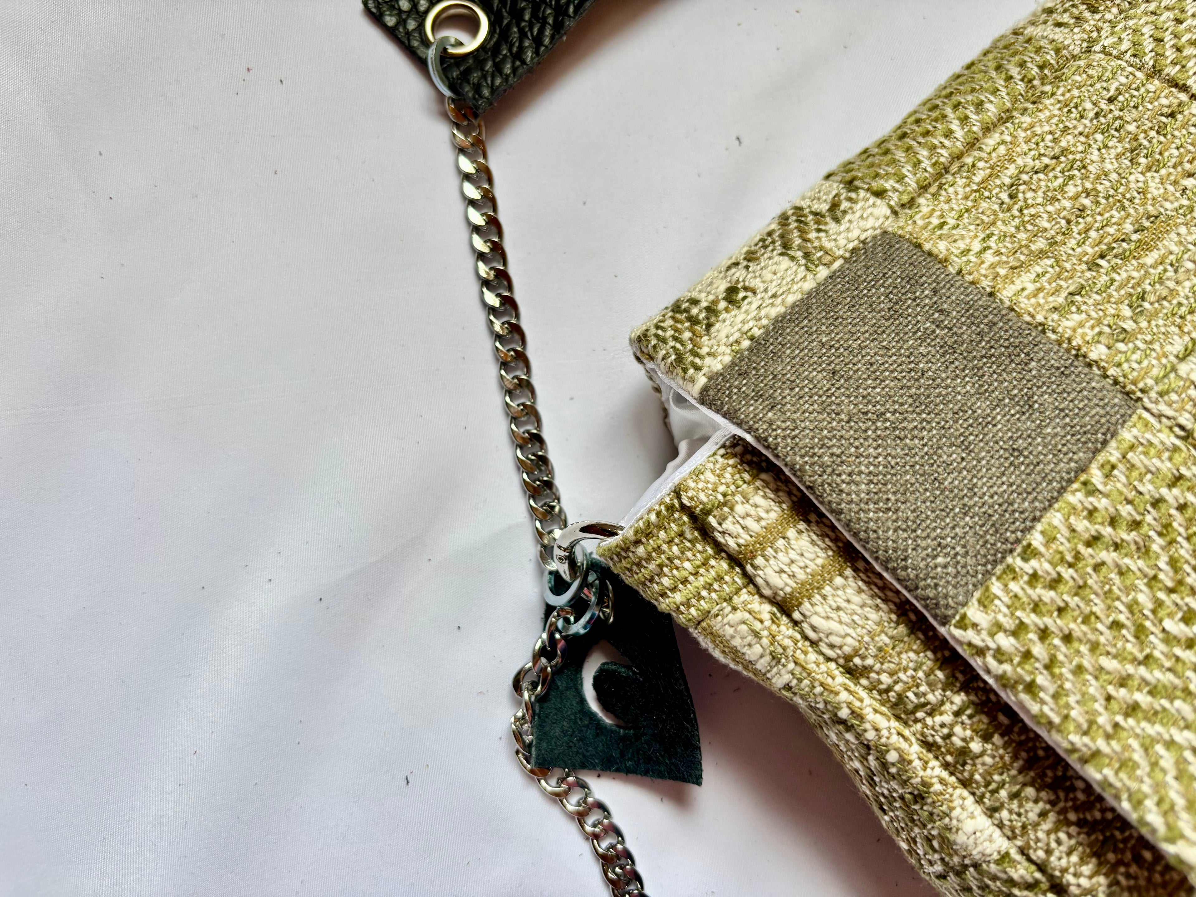 Borsa Upcycled Patchwork - Salvia
