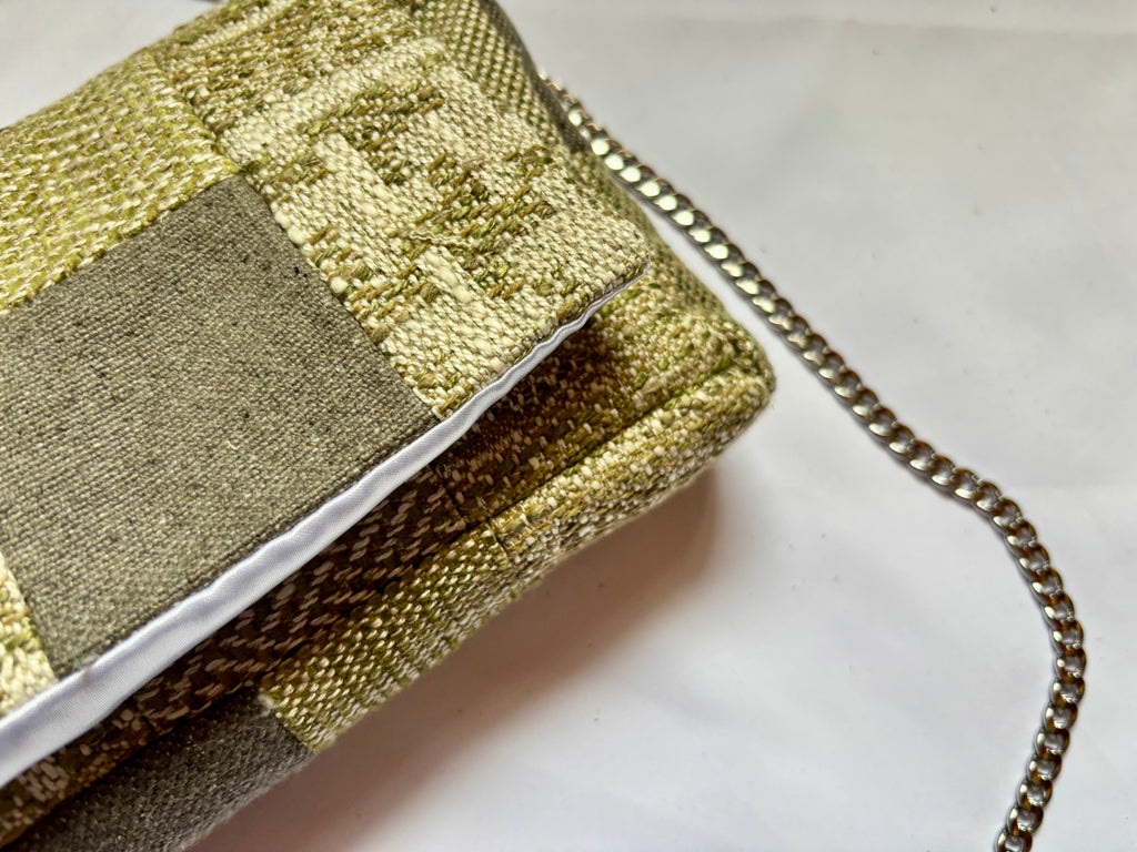 Borsa Upcycled Patchwork - Salvia