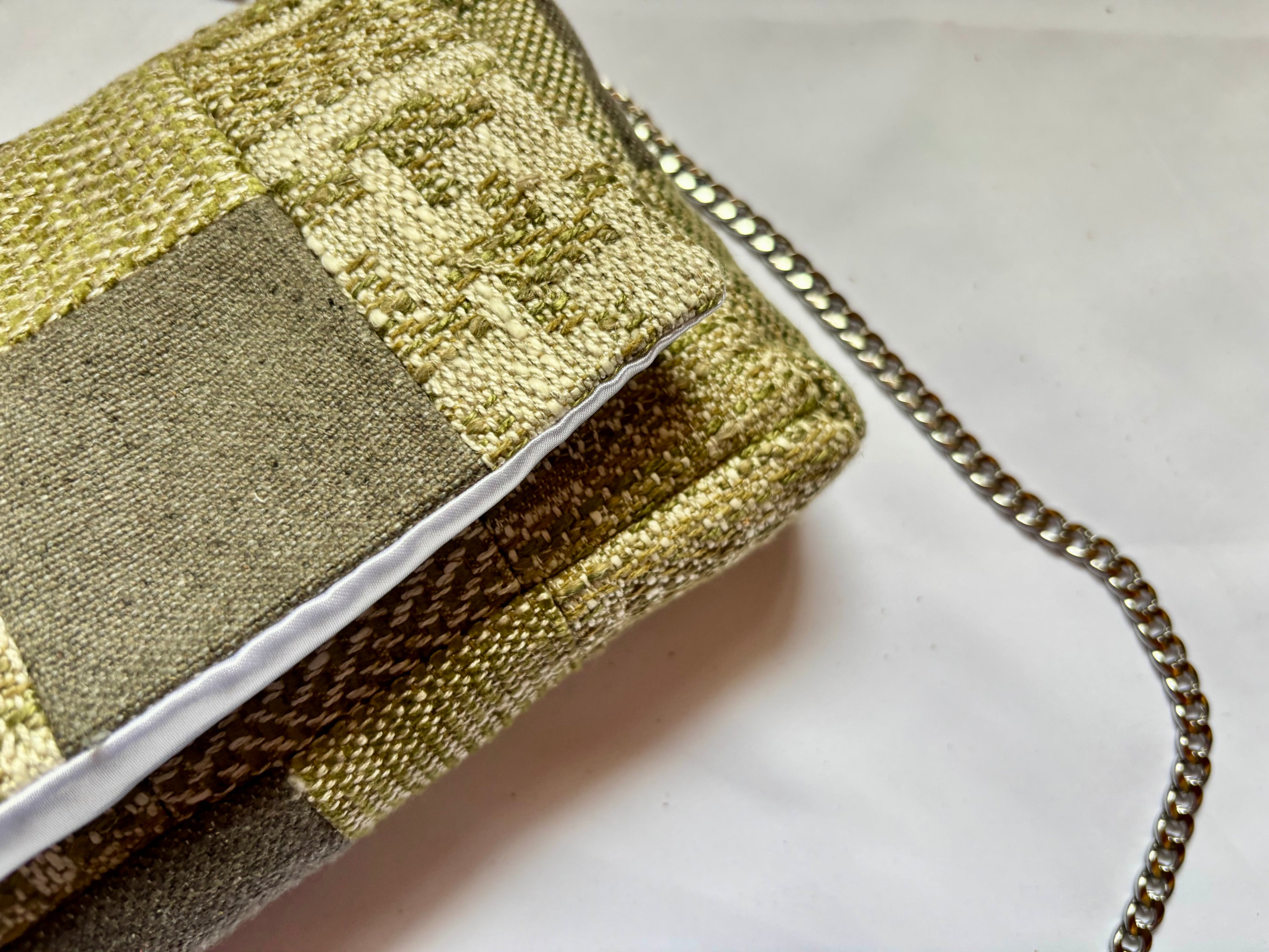 Borsa Upcycled Patchwork - Salvia