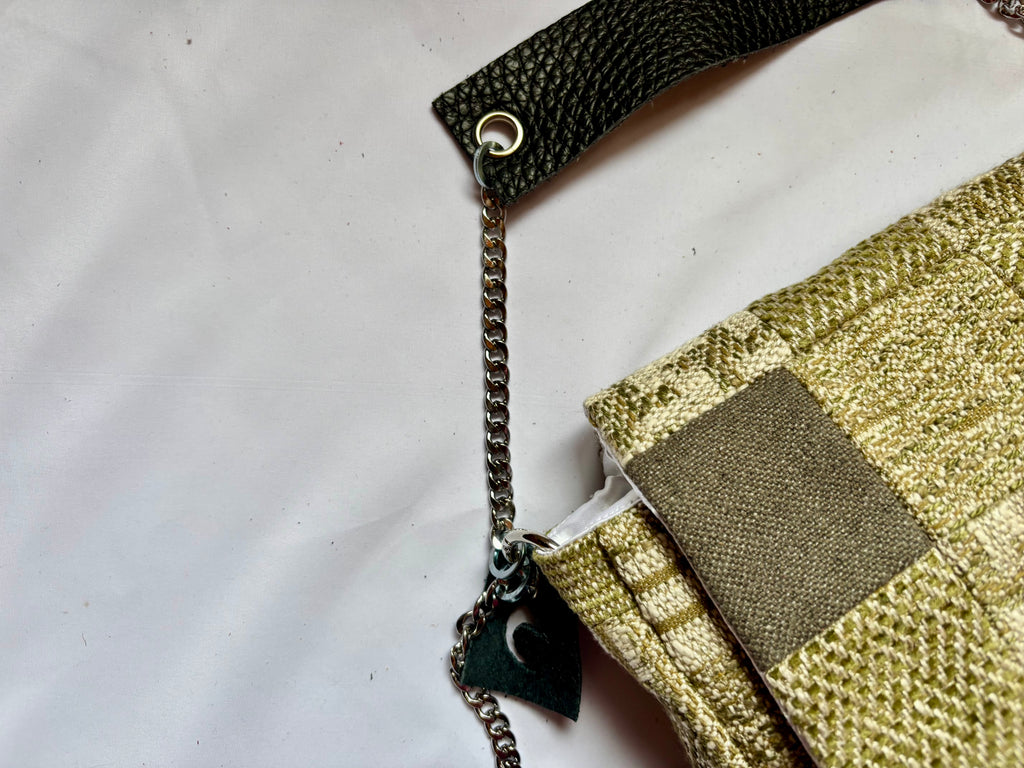 Borsa Upcycled Patchwork - Salvia