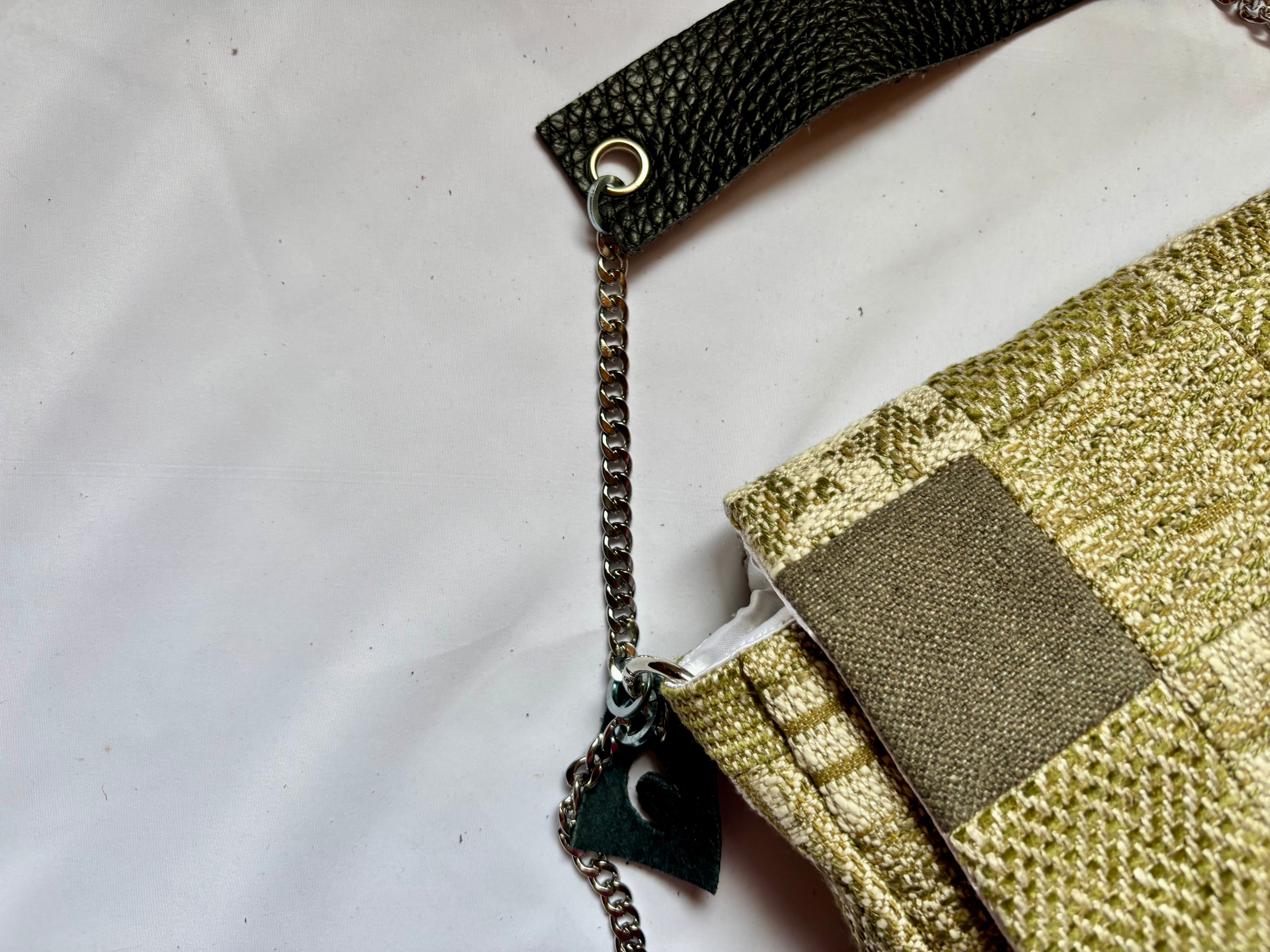 Borsa Upcycled Patchwork - Salvia