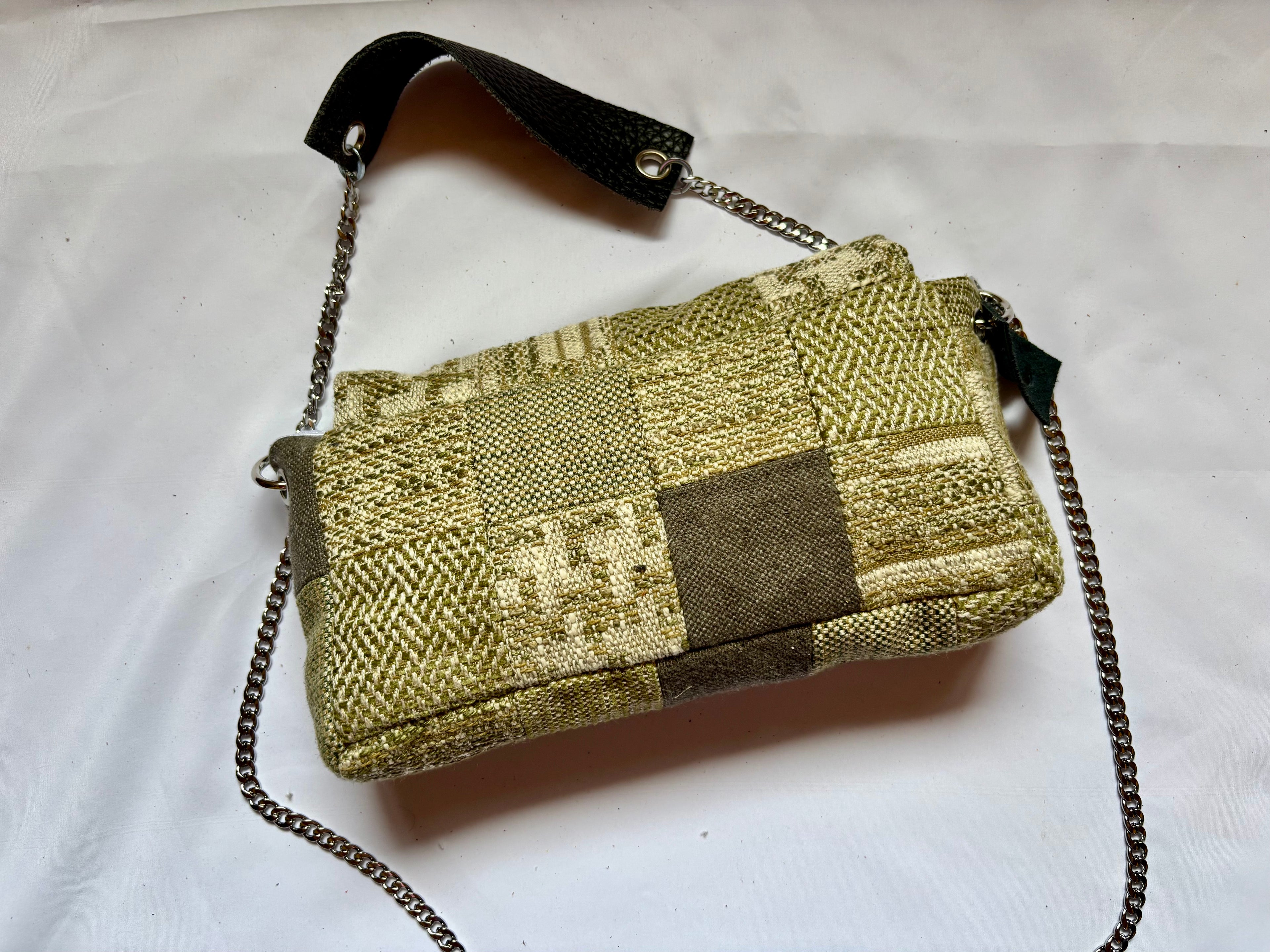 Borsa Upcycled Patchwork - Salvia