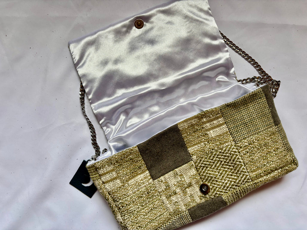 Borsa Upcycled Patchwork - Salvia