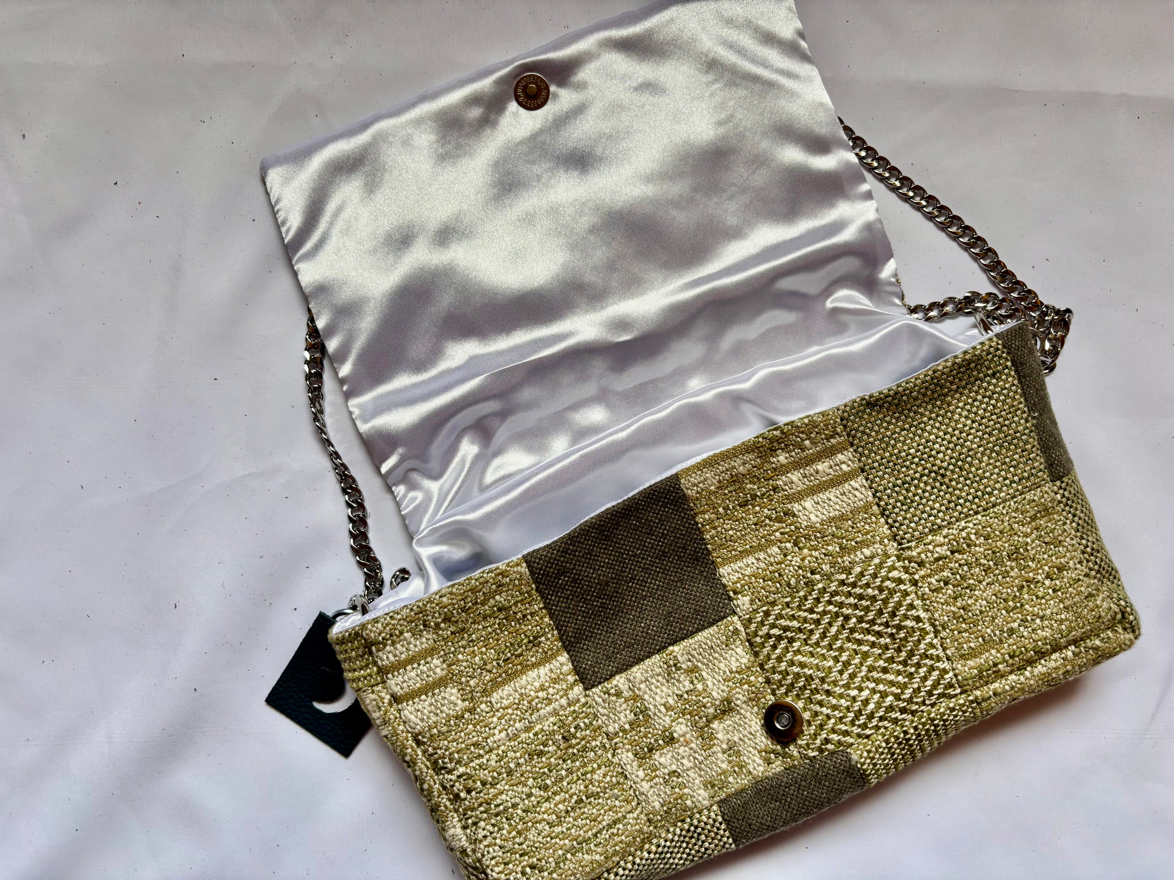 Borsa Upcycled Patchwork - Salvia