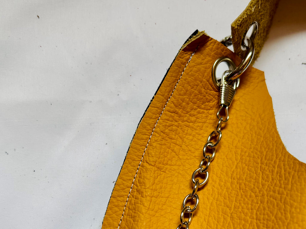 Borsa Upcycled in pelle - Eclissi