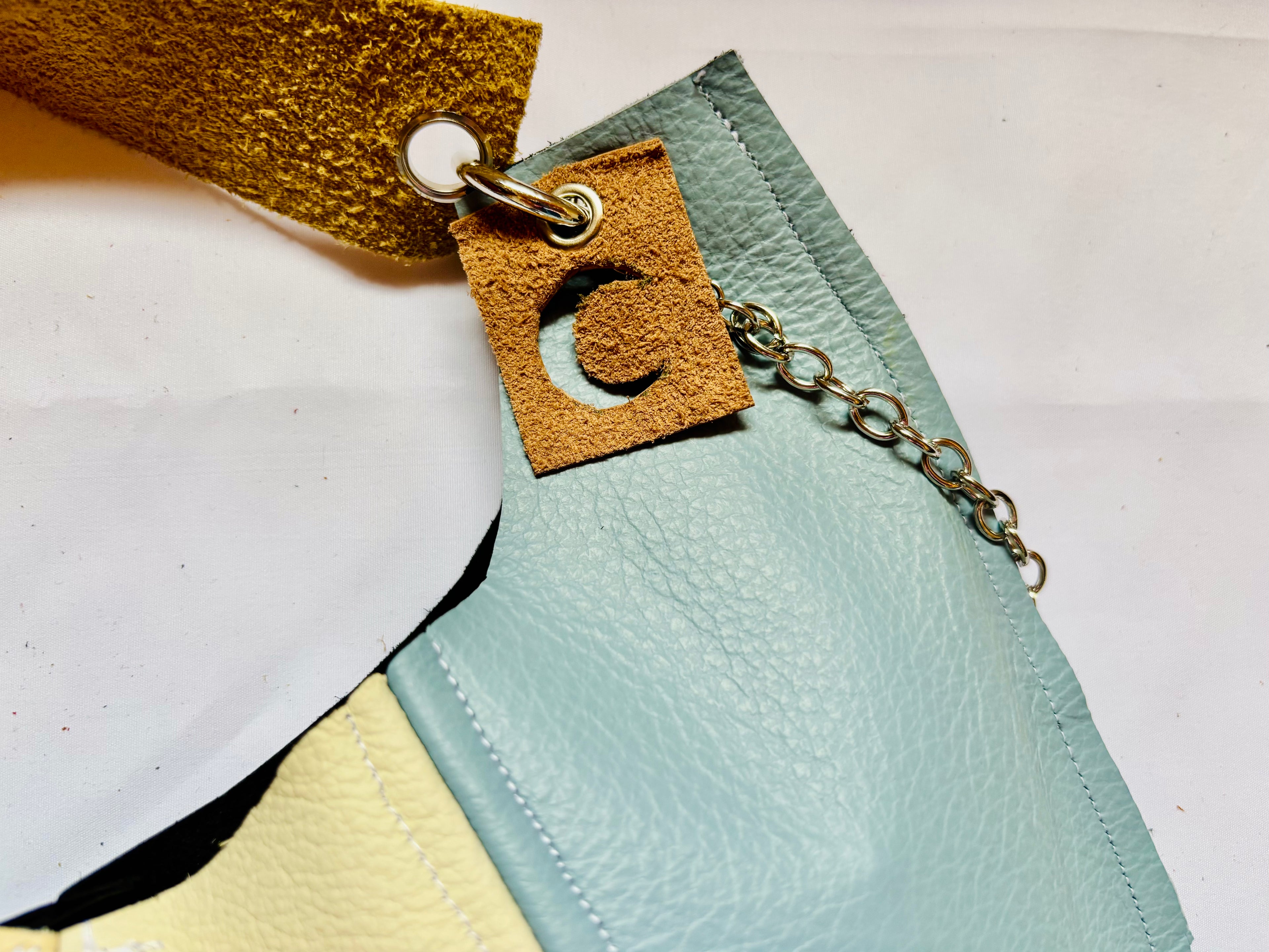 Borsa Upcycled in pelle - Eclissi
